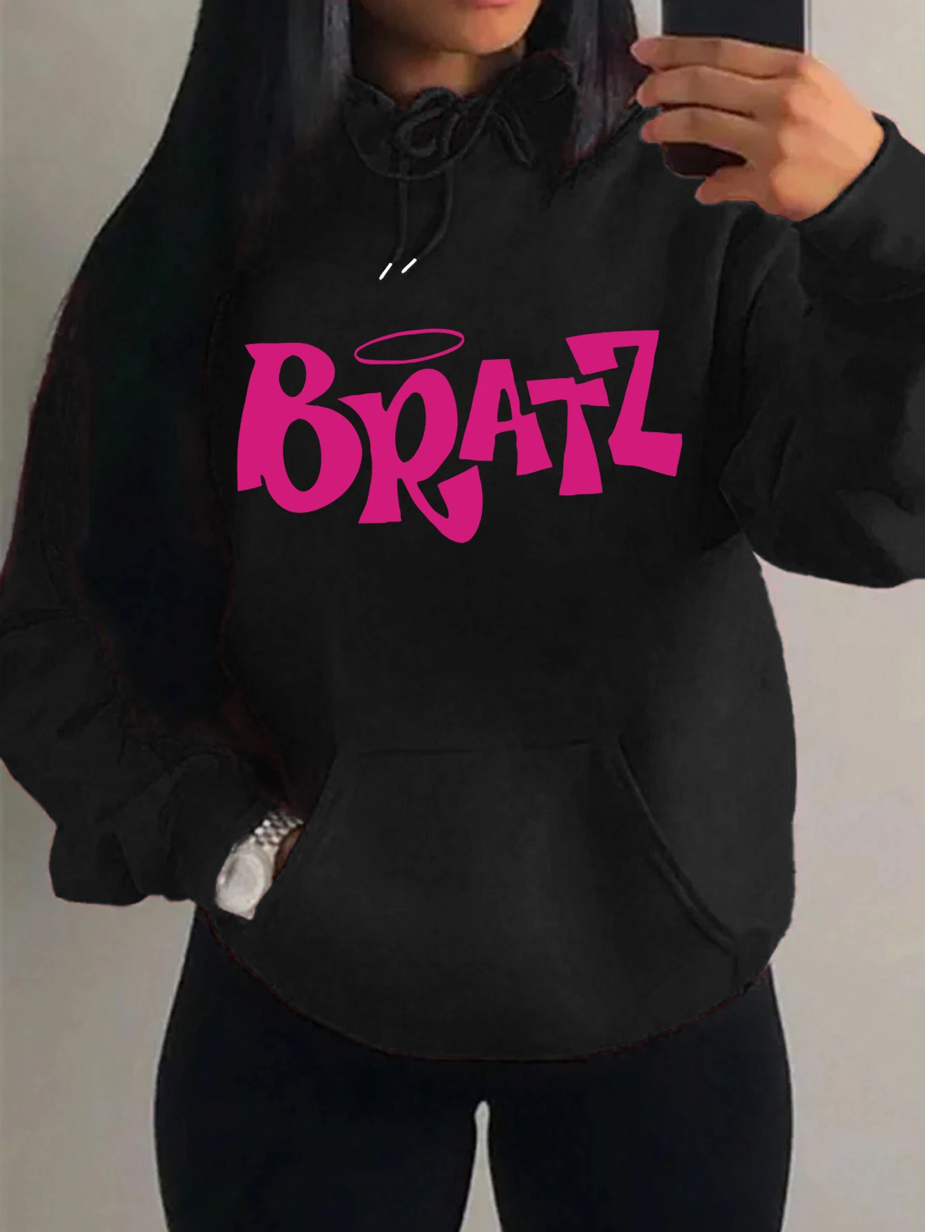 Y2K Bratz Letter New Prints Women Hoody Creativity Pocket Streetwear Casual Multicolor Clothes Autumn Hip Hop Tops For Female – AliExpress