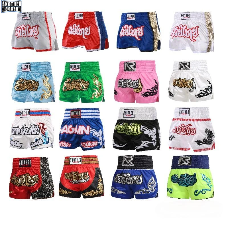 Boxing Fight Shorts for Men Women, Patchwork Color Slim Cut MMA Muay Thai Shorts Man, Kickboxing Clothing Martial Arts Trunks – AliExpress