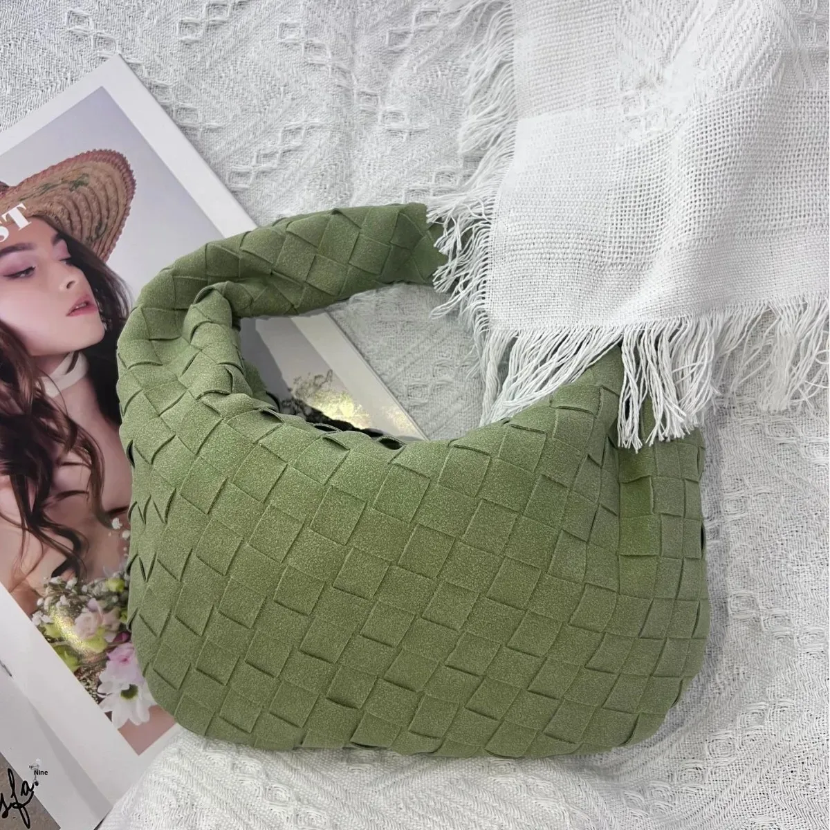 Fashionable cloud-shaped knot tote bag , soft PU leather dumpling-shaped handbag, purse with internal zipper, winter autumn – AliExpress