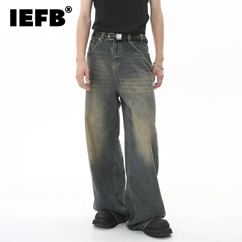 IEFB -Men’s Light Blue Wash Denim Pants, Straight Leg, Casual, Wide Leg, New Fashion, Summer, FjC354 – AliExpress 200000343