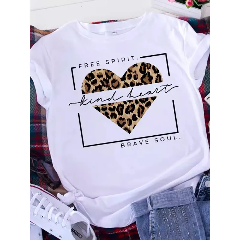 Brave Soul L American Retro Letters Love White T-shirt Women Short Sleeve Round Neck Loose Large Size Casual Top Oversized – AliExpress 200000345