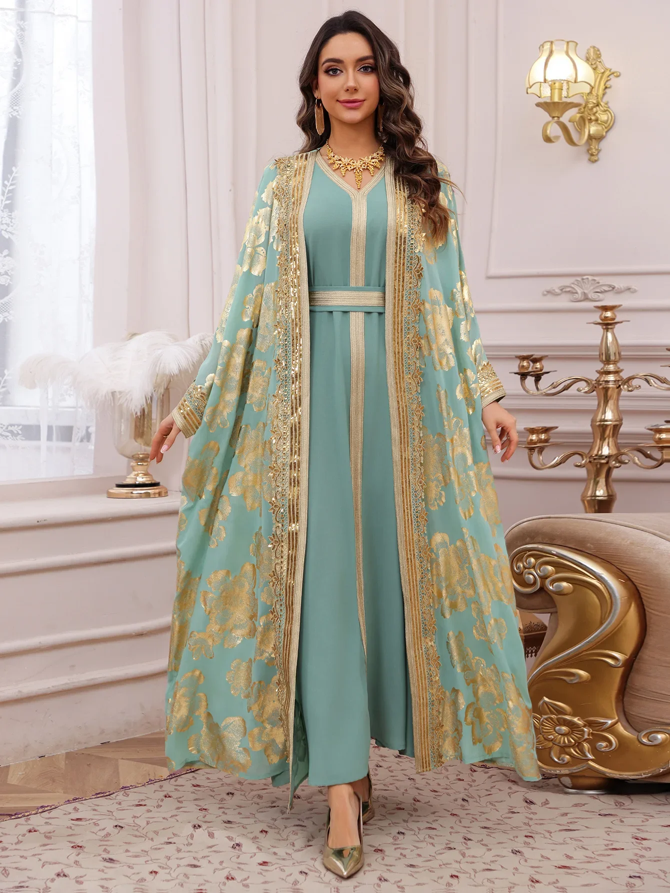 Eid Women Dress Muslim Abaya Embroidery Party Jalabiya Ramadan Long Dresses Abayas Vestidos Largos Kaftan Arab Long Robe 2025 – AliExpress 200000345