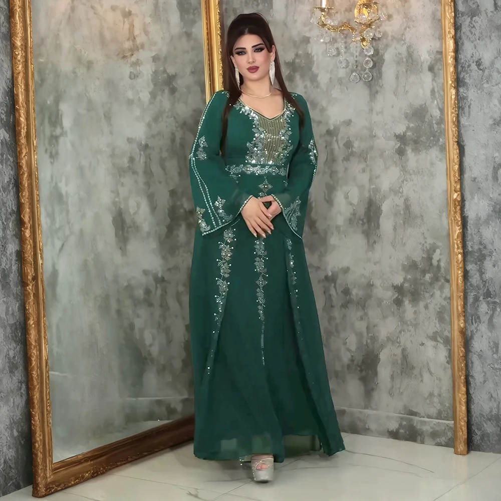 Abayas For Women Dubai Luxury 2025 African Muslim Fashion Dress Caftan Marocain Evening Party Dresses Kimono Robe Djellaba Femme – AliExpress 200000345