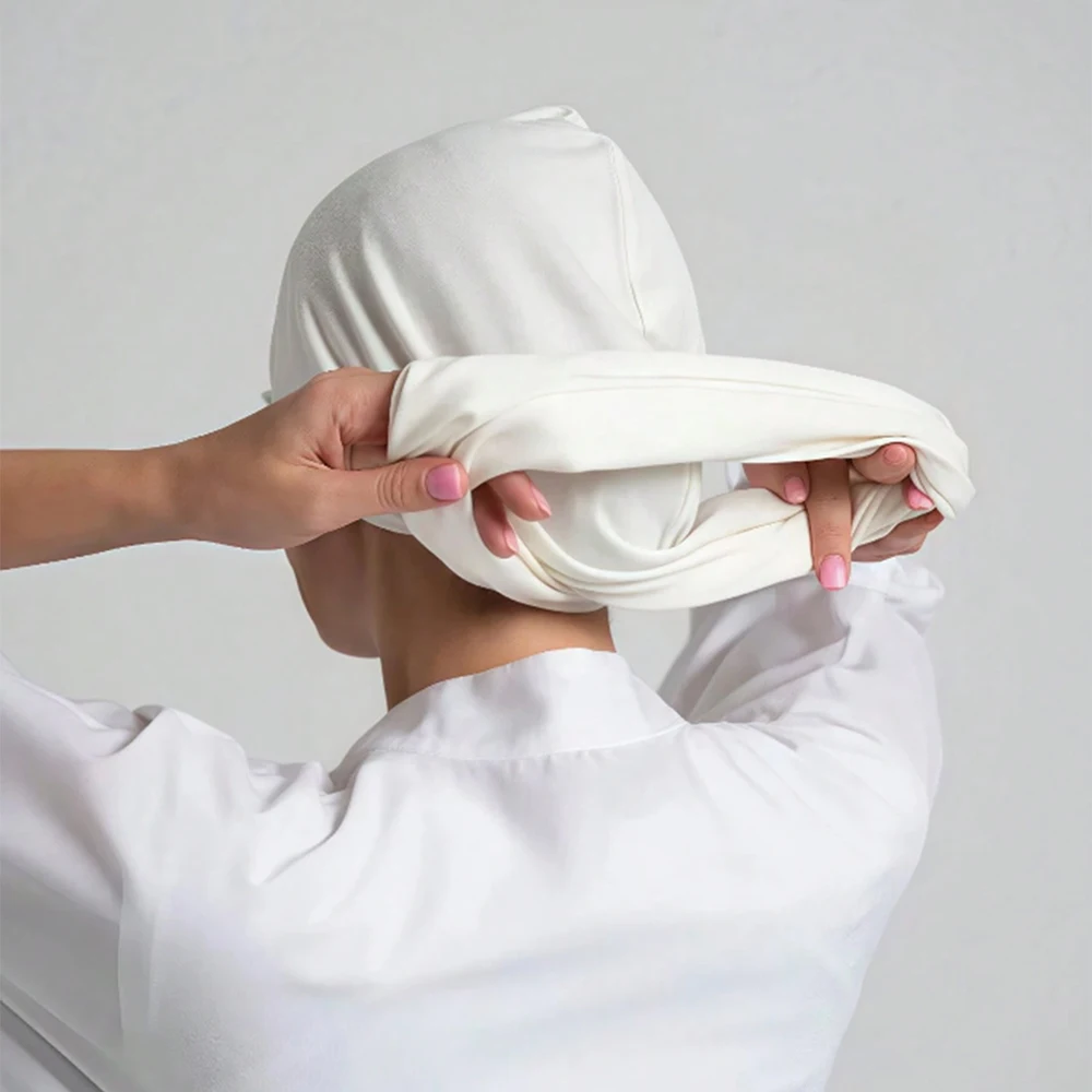 New Modal Jersey Instant Hijab Woman Muslim Underscarf Caps Cotton Stretch Hat Islam Turban Bonnet Foulard Headscarf Headband – AliExpress