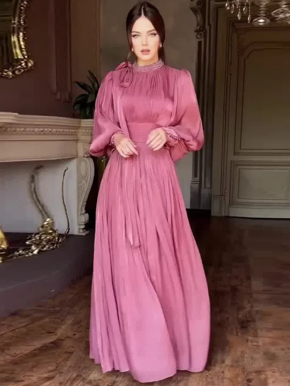 Eid Silky Muslim Dress for Women Ramadan Jalabiya Party Dresses Abaya Robe Morocco Dubai Abayas Kaftan Islam Vestidos Largos – AliExpress