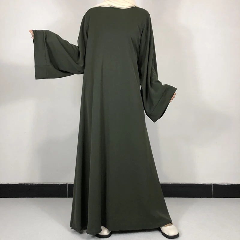 Plain Nida Abaya, 15 colors, with free belt, high quality, for Muslim women, simple modest dress, Islamic Ramadan Eid clothing
