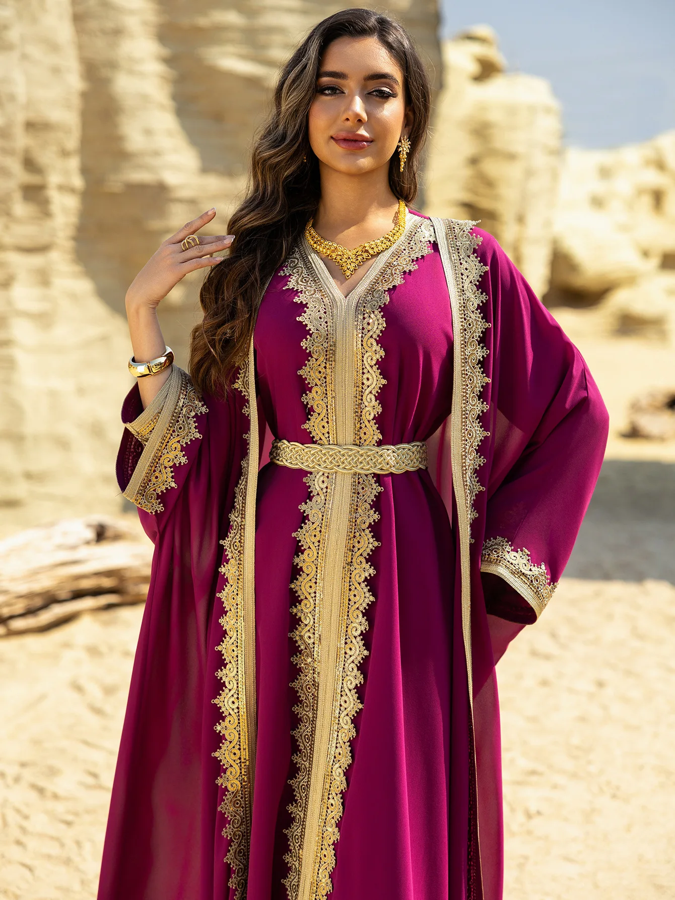 2PCS Muslim Women Dress Dubai Abaya Kaftan Turkey Embroidery Jalabiya African Party Gown Arab Robe Islam Clothing Kebaya Caftan – AliExpress