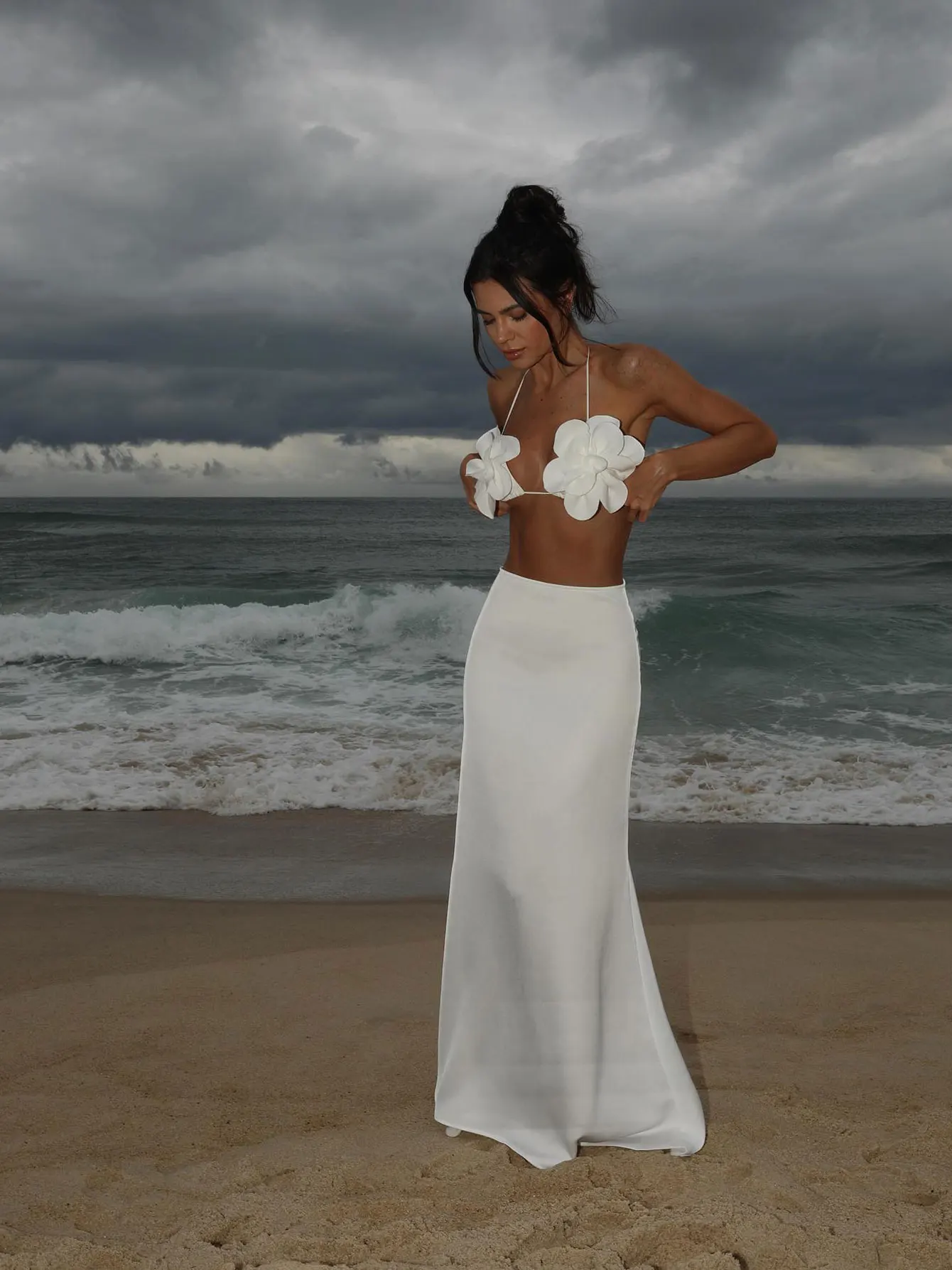 Sexy Bikini Swimsuit with Skirt Bandage Swimwear Women Brazilian Bikini 3 Pcs Bathing Suit A Line Skirt Summer Female – AliExpress